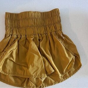 For Love And Lemons High-Waisted Mustard Shorts